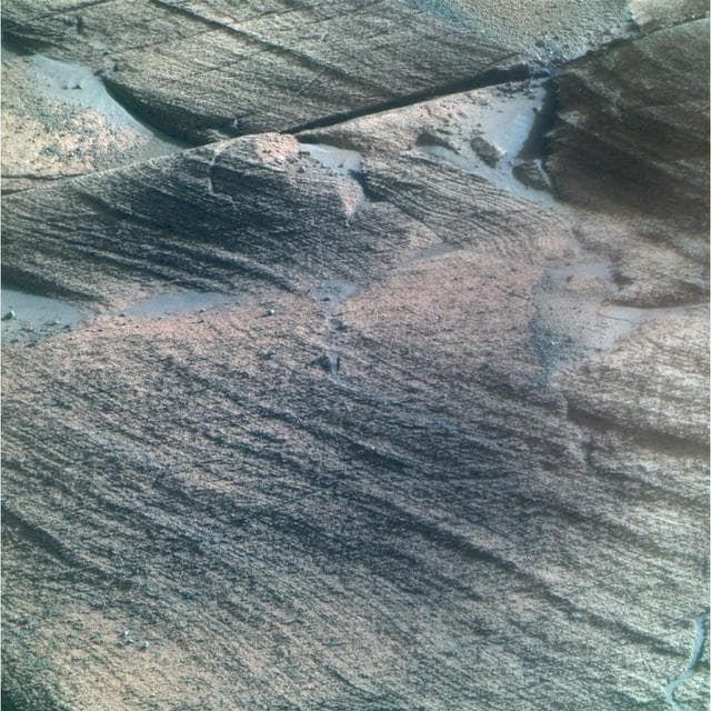 NASA image: Opportunity View of Lyell Layer False Color