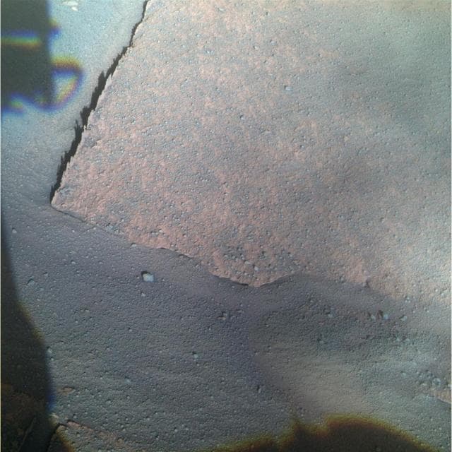 NASA image: Opportunity View of Gilbert Layer False Color