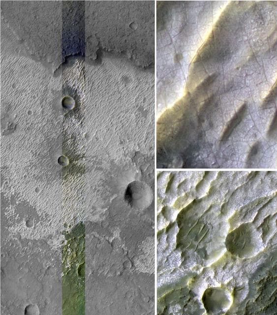 NASA image: Bright Exposures of Chloride Salt on Southern Mars