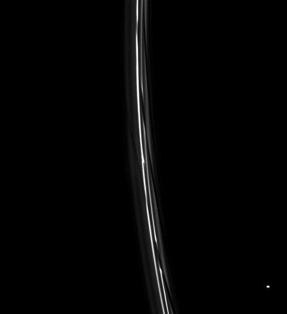 NASA image: F Ring Channels