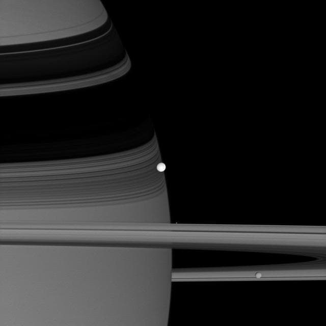 NASA image: Gathering of Moons