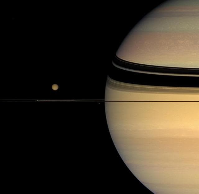 NASA image: Many Colors, Many Moons