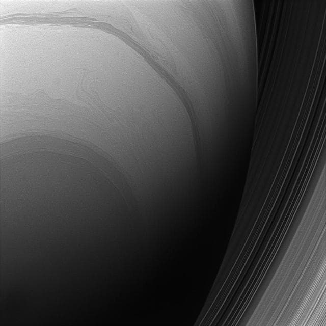 NASA image: Saturn from Below