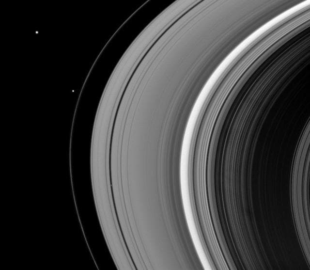 NASA image: Moons in a Row
