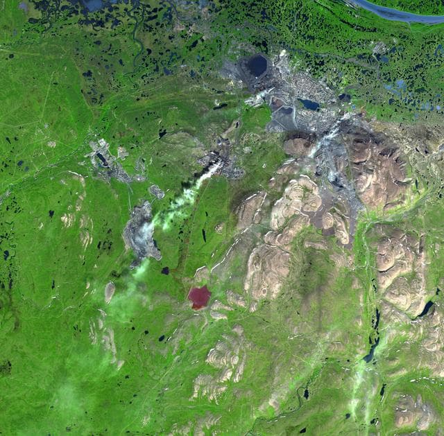 NASA image: Norilsk, Siberia