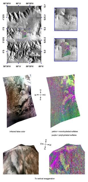 NASA image: Mono- and Polyhydrated Sulfates in Tithonium Chasma