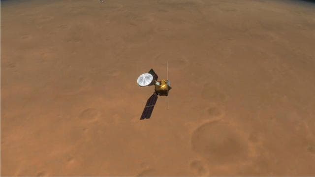 NASA image: Peeling Back Layers of a Martian Polar Ice Cap Artist Concept