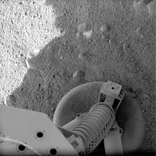 NASA image: The Ground Beneath Phoenix Feet