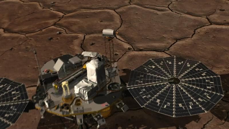 NASA image: How Phoenix Gets a Look at its Footing