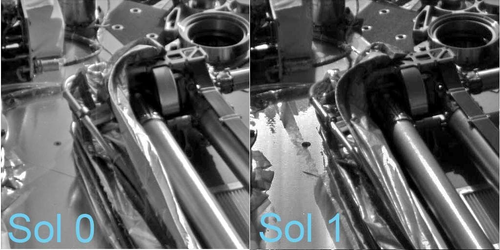 NASA image: Protective Film Moves Aside