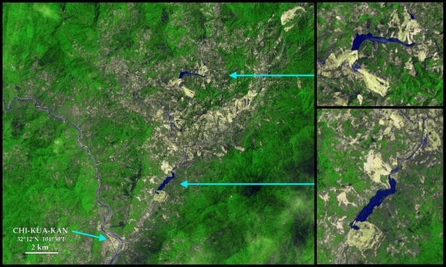 NASA image: Sichuan Earthquake in China