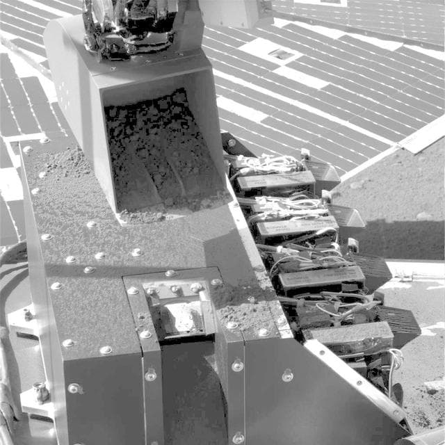 NASA image: First Sample Delivery to Mars Microscope