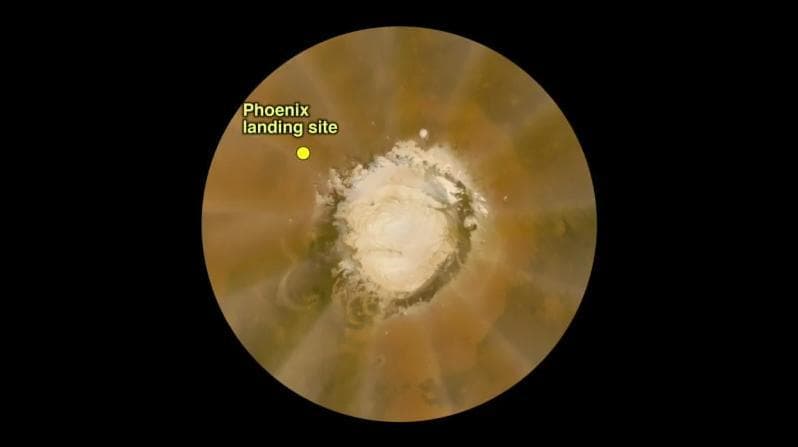 NASA image: Martian Dust Storm on May 18, 2008