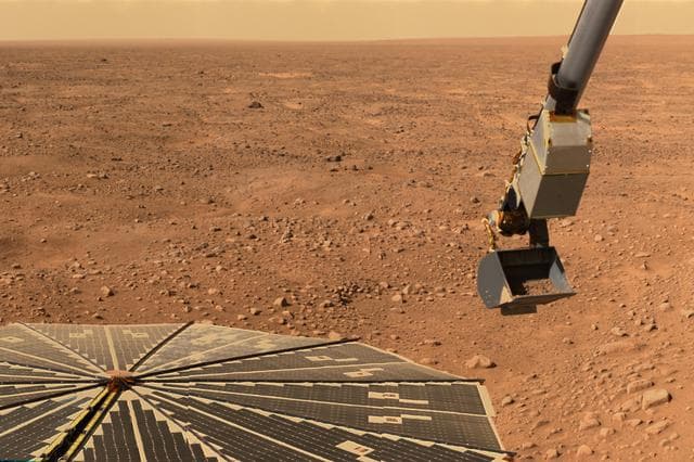 NASA image: Panorama of Phoenix Solar Panel and Robotic Arm