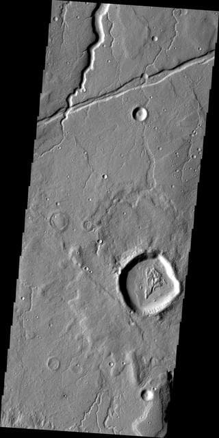 NASA image: Channel and Graben
