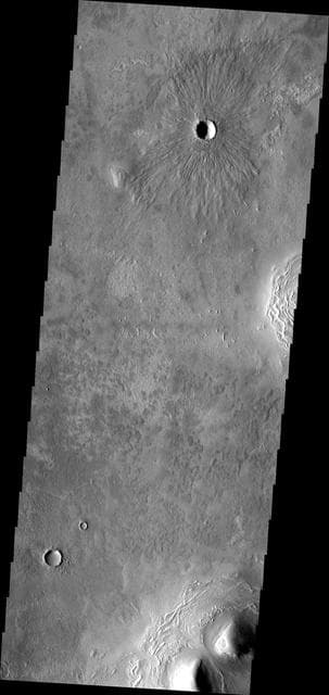NASA image: Crater Ejecta