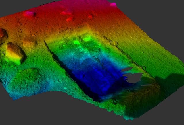 NASA image: Dodo-Goldilocks Trench Elevation Map