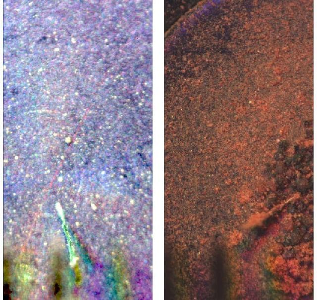 NASA image: Microscopic Materials on a Magnet
