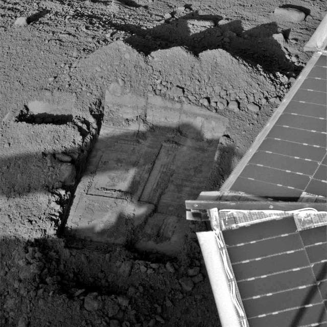 NASA image: Digging in Snow