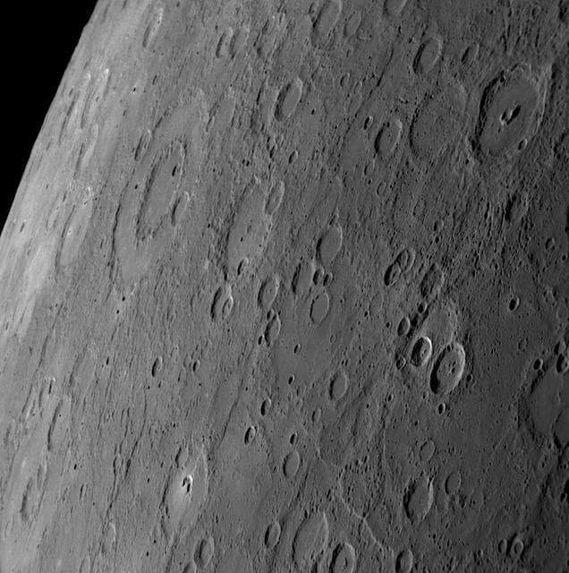 NASA image: Peak Rings on Mercury
