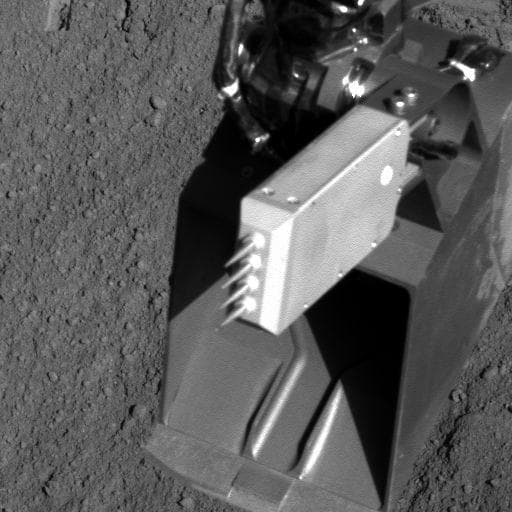 NASA image: Conductivity Probe after Trench-Bottom Placement