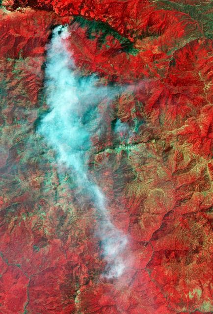 NASA image: Yolla Bolly Complex Wildland Fire