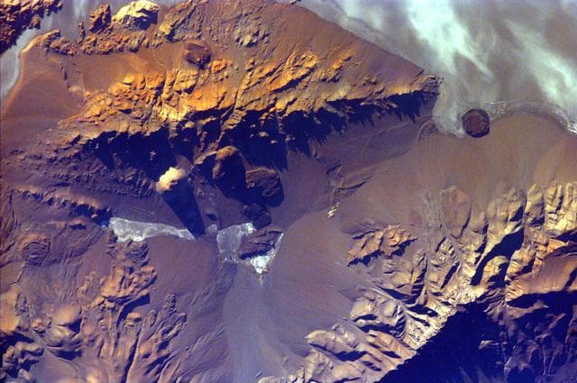 NASA image: Aracar Volcano, Andes Mountains, Argentina near Chile Border