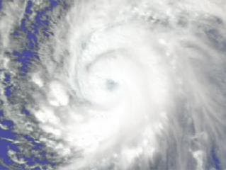 NASA image: Supertyphoon Pongsona Isotherms