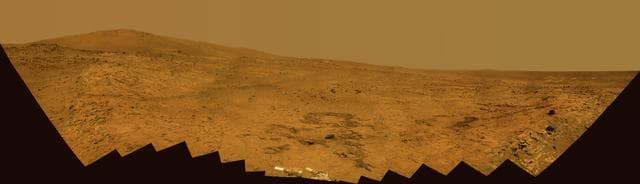 NASA image: Southern Half of Spirit Bonestell Panorama
