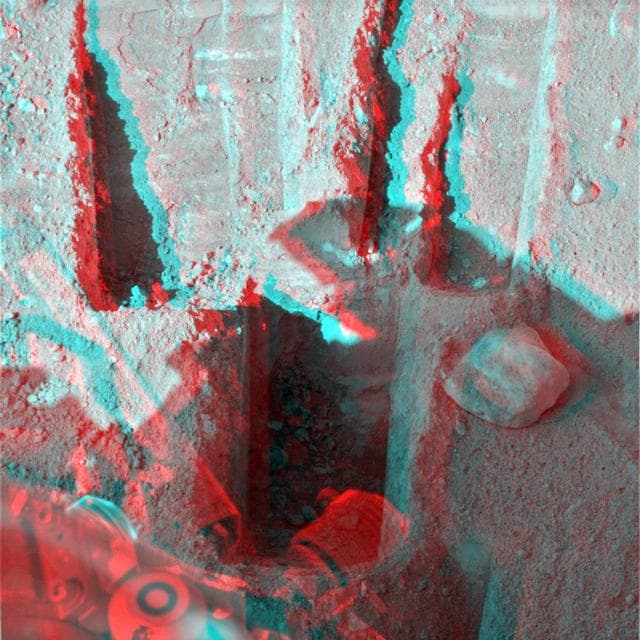 NASA image: Deep Stone Soup Trenching by Phoenix Stereo