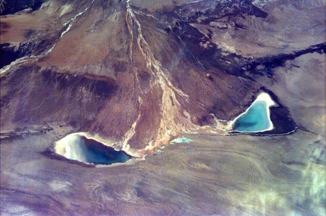 NASA image: Alluvial fan in China