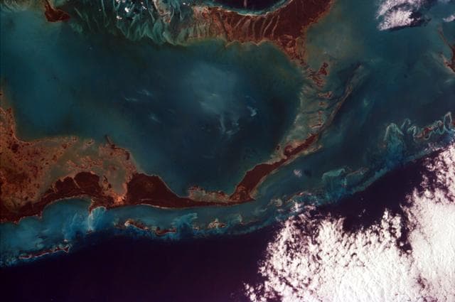 NASA image: Atlantic maybe Caribbean Sea Ocean and Islands