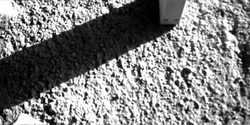 NASA image: Phoenix Conductivity Probe with Shadow and Toothmark