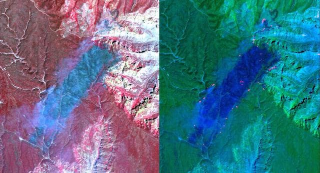 NASA image: Arizona Forest Fire