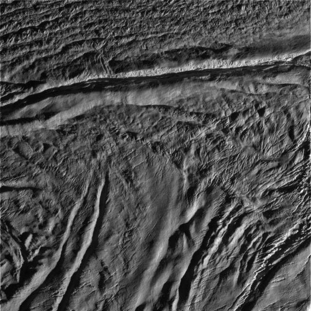 NASA image: Enceladus Rev 80 Flyby Skeet Shoot #7