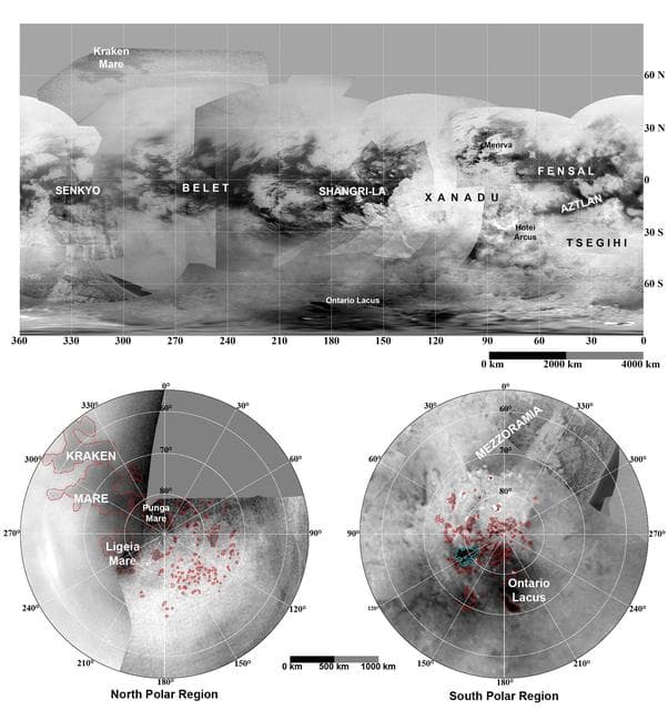NASA image: Maps of Titan - January 2009