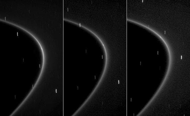 NASA image: Tiny Moonlet Within G Ring Arc