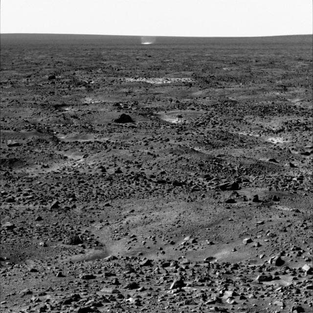 NASA image: Martian Arctic Dust Devil, Phoenix Sol 104
