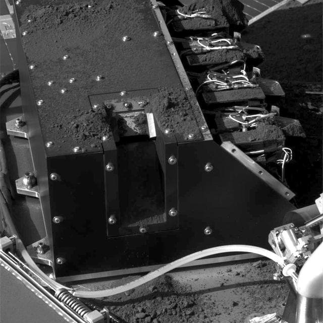 NASA image: More Soil Delivered to Phoenix Lab