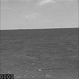 NASA image: Clouds Move Across Mars Horizon