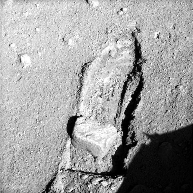 NASA image: Rock Moved by Mars Lander Arm