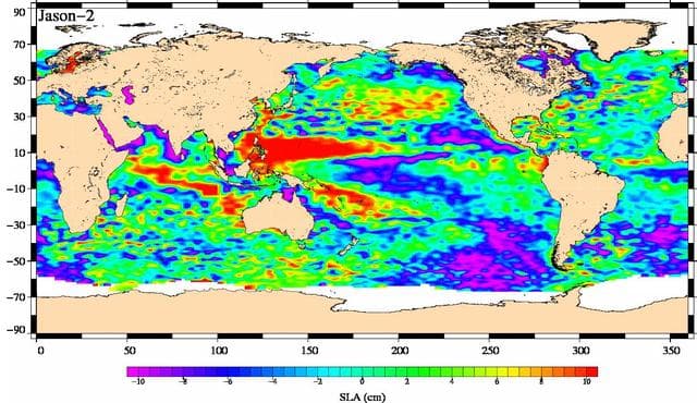 NASA image: Newest Ocean-Observing Satellite Records Recent Sea Level Changes