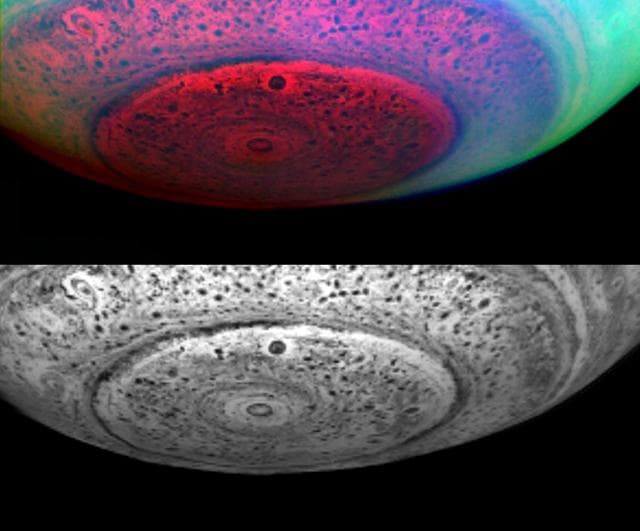 NASA image: Saturn South Polar Region Revealed