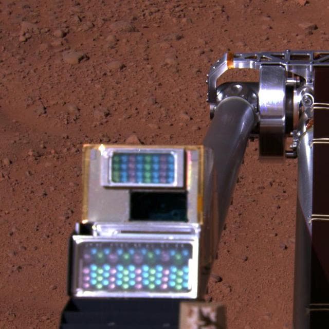 NASA image: Robotic Arm Camera on Mars, with Lights Off