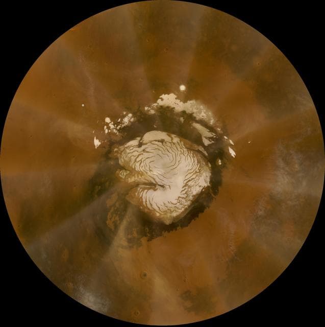 NASA image: Late-summer Martian Dust Storm