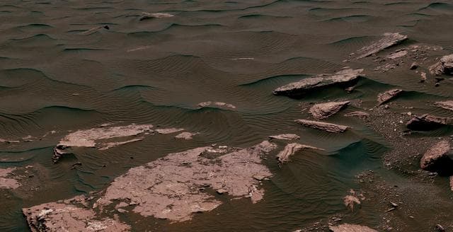 Textures Where Curiosity Rover Studied a Martian Dune