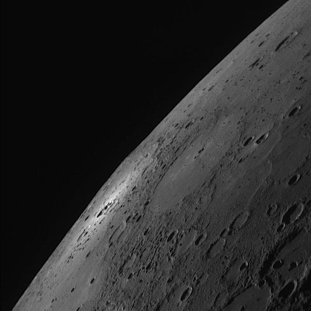 NASA image: A Small Crater Makes a Bright Impact