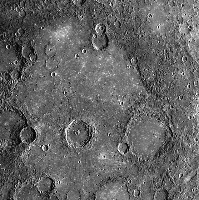 NASA image: Volcanic Plains on Mercury