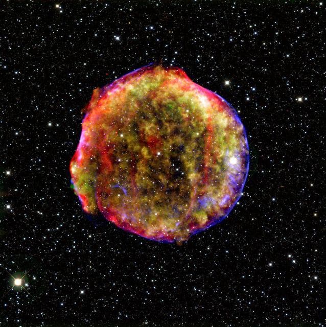 NASA image: Vivid View of Tycho Supernova Remnant