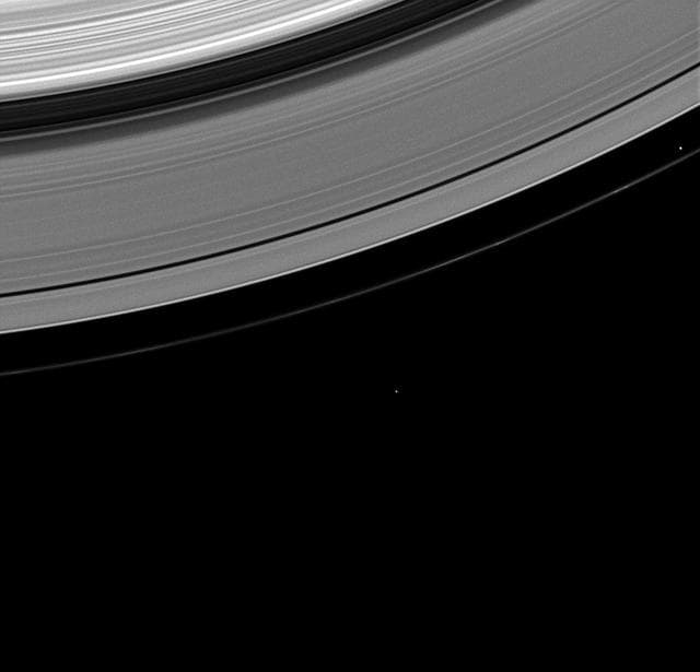 NASA image: Brotherly Moons